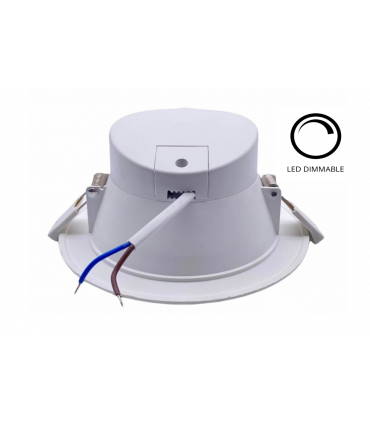 Downlight LED LUXEN 12w Blanc 6500k 1055lm 3 modes d'éclairage diamètre de perçage 108mm