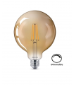 Ampoule Philips LED Classic 7.2w substitut 50W G93 blanc trés chaud 2200k E27 GOLD Dimmable