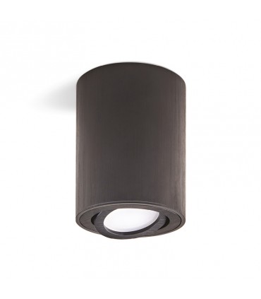 Plafonnier orientable KOBI noir OH36L culot GU10 puissance 35W max IP20