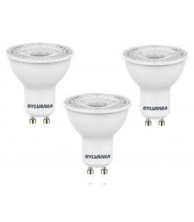 Sylvania Lot de 3 spots LED 4.2W substitut 50W 345 lumen blanc chaud 3000K culot GU10