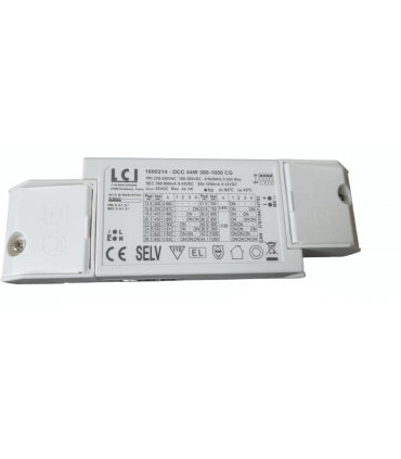 Alimentation LED LCI LIGHTING CC DCC 44W 300 à 1050mA CG