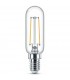 Ampoule LED PHILIPS Toledo RT T25 V6 CL  2.1w Substitut 50W 250 lumens Blanc chaud 2700K E14
