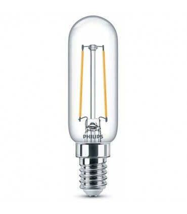 Ampoule LED PHILIPS Toledo RT T25 V6 CL  2.1w Substitut 50W 250 lumens Blanc chaud 2700K E14