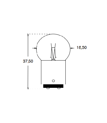 Orbitec 12V 5W BA15D A15407 18x37mm