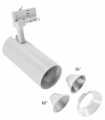 Andromeda projecteur LED sur rail 25W 3200lumen blanc chaud 3000k 60°-36°