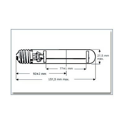 Lampe TUV E27 6WE germicide UVC