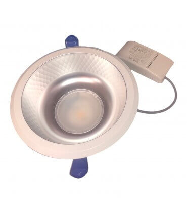 EFLED FIRST spot LED Alu blanc 15W 1500Lm 4000K anti-éblouissement diamètre de perçage 150mm