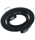 ROKA Spot à encastrer rond orientable  noir pour lampe GU10 et Gu5.3 diamètre de perçage 70mm