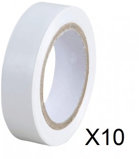 Ruban Adhésif Blanc EUR 'Ohm 15x10m