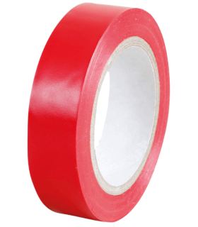 Ruban adhésif PVC isolant rouge 15mm X 10m