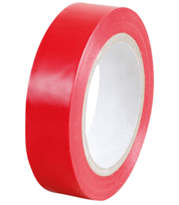 Ruban adhésif PVC isolant rouge 15mm X 10m