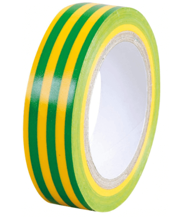 Ruban Adhésif isolant vert/jaune 15mmx10m