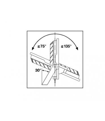 Angle du OSRAM Ledvance Projecteur Led 50w 65000k Blanc lumière du jour 5000lumens
