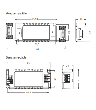 CONVERTISSEUR LED IP20 CC - DALI PUSH DCC DALI PUSH 35W 700-1050 CG