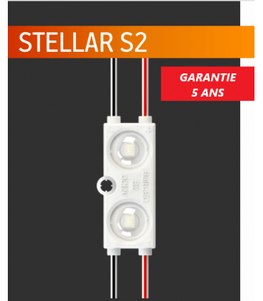 STELLAR S2 Chaîne de 40modules 1w/module blanc 6500K 12V IP67 160°
