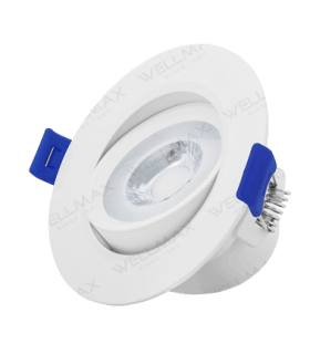 Spot LED WELLMAX avec LED Samsung, 7W 595lumens 4000K blanc froid diamètre de perçage 75mm