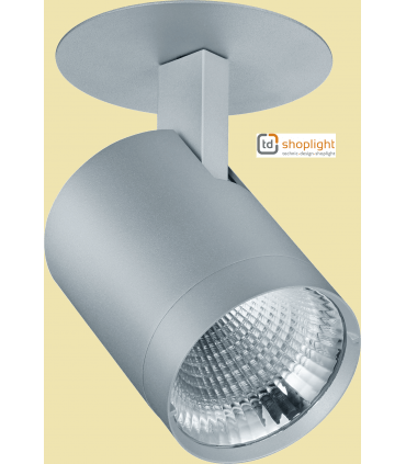 Projecteur encastré TD-SHOPLIGHT CUP-E Gris 23W 3290lumen 3000K blanc chaud diamètre de perçage 90mm