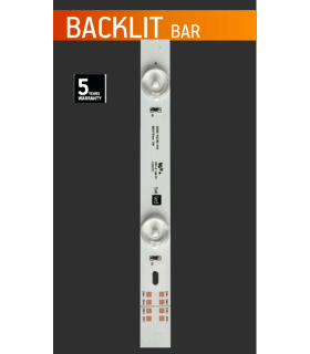 BALTLED BAKLIT BAR  10W 24V blanc 6500K 1273LUMEN 170° IP20 960mm