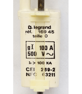 legrand - Cartouche couteau gG 100A taille 0  500V 120kA avec percuteur - 16945