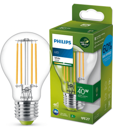 Ampoule Philips Classic LED CL EELA E27 2.3 substitut 40W blanc neutre 830