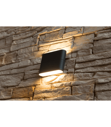 Applique extérieur noir Heitronic SIMBO LED 8W 230v IP54 étanche