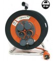 Enrouleur de Câble Électrique UJCONN - 25m 4 Prises avec T  3x1,5mm²    IP44