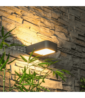 Applique Murale d'Extérieur JUNA 6W 3000K Blanc chaud IP54 étanche –Heitronic 35201