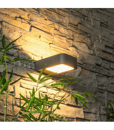 Applique Murale d'Extérieur JUNA 6W 3000K Blanc chaud IP54 étanche –Heitronic 35201