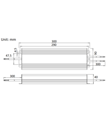 Alimentation LED Scharfer 400w 12V Étanche IP67 SCH-400-12