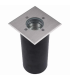 Spot de sol Encastrable carré HEITRONIC BRANDENBURG 35W max GU10 IP65 Etanche