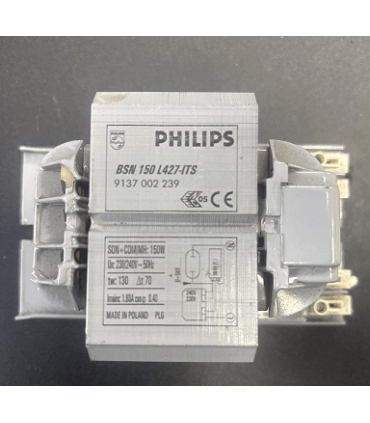 Ballast Philips BSN 150W  ferromagnétique  pour lampes sodium ou iodures