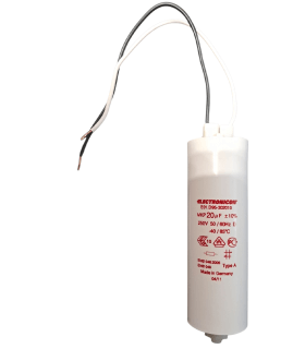 Condensateur ELECTRONICON 20µF 250V câblé