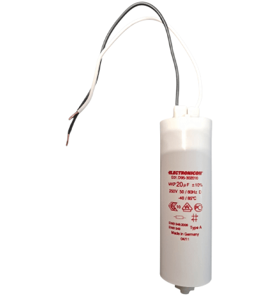 Condensateur ELECTRONICON 20µF 250V câblé