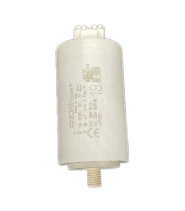 Condensateur Eicar 18 µF 250/280VAC non câblé