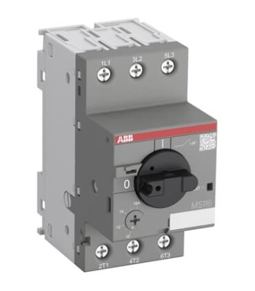 ABB Disjoncteur moteur MS Range MS116 20 → 25 A., 690 V MS116