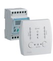 Hager Programmateur modulaire digit chauf élec fil pilote boîtier amb 2 zones 7j 230V.49003