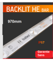 BALTLED BAKLIT BAR 10W 24V blanc 6500K 1506 LUMEN 170° IP67 970mm