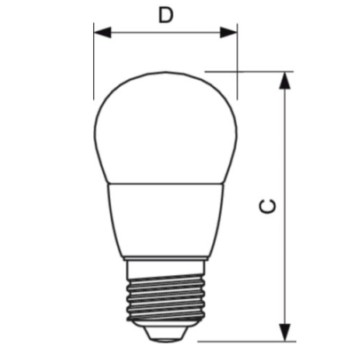 Philips Master LEDlustre Dimtone 6 équivalent 40w E27 Schéma