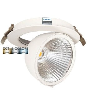 Downlight LED 30W Philips CertaDrive Orientable Rond HAMBOURG