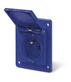 SCAME prise a encastrer. 2p+T 16a 250v ip54 570.4091