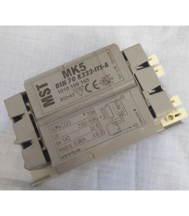 Ballast Philips Ferromagnétique BSN 70 K322-ITS-A pour lampe sodium70w