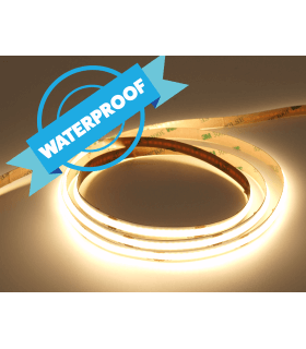 Ruban LED COB 8W/m 12V 320LED/m 4000K Etanche IP65 5m