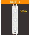BASE-3 Chaîne de 20 modules 0,96w/module blanc chaud 3000k 12V IP66 160°