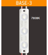 BASE-3 Chaîne de 20 modules 1.2w/module blanc 7000K-7500K 12V IP66 160°