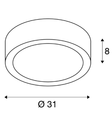 SLV - PLASTRA 105 plafonnier intérieur, blanc, E27 148001