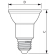 Philips Master LEDspot PAR20 E27 6w substitut 50w dimmable schéma