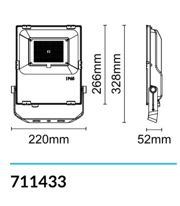 Projecteur Led Megaman Tito 70W 4000k Blanc froid 10000 lumen IP66 711433