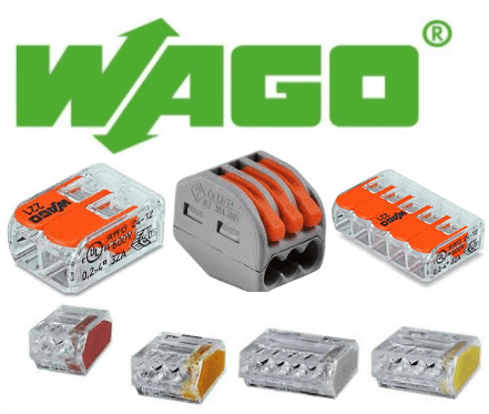 60 connecteurs WAGO traversant 2 entrées fil souple ou rigide