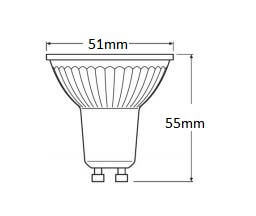 DIMENSION PARATHOM PAR16 50 120° 4.3 W/4000K GU10