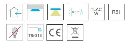 Réglette led Tungsram G1 TU IP20 16W substitut 28w 4ft 840 S avec